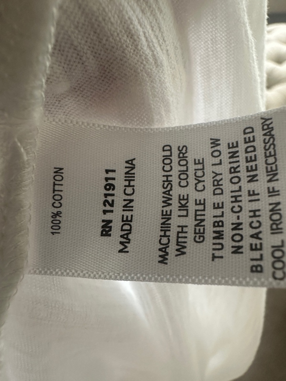 LNA clothing Relaxed White Women’s Peasant Top with Gathered Yoke - Picture 7 of 7